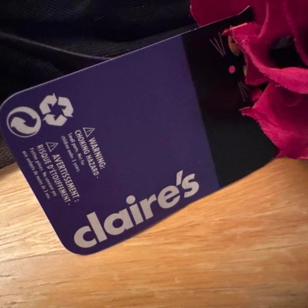 Claire's Skull Headband Flower Wreath Glitter Whimsigoth Dark Romance NWT